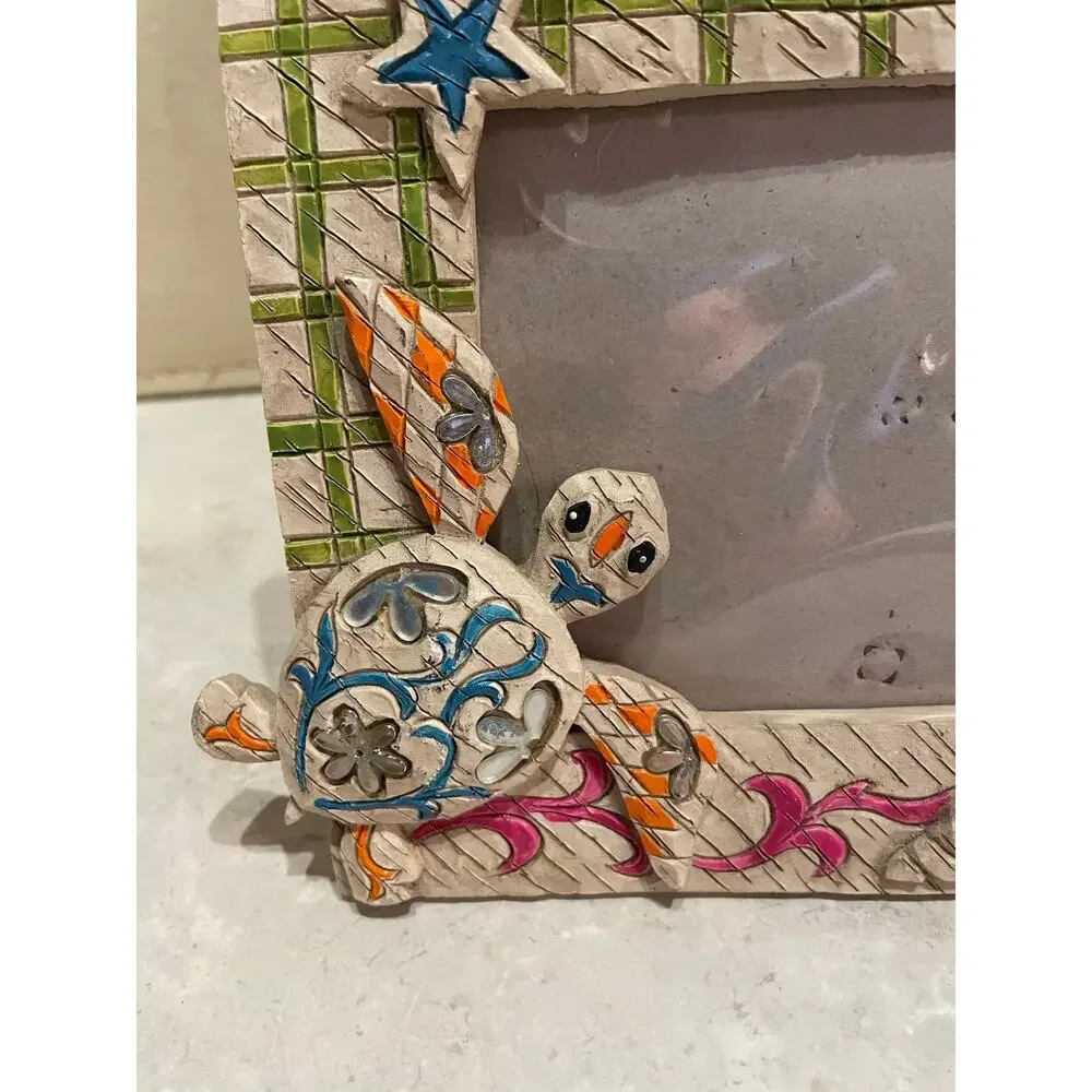 Vintage Turtle Sovereign Frame Punta Cana 6x8 for 3.5x5” photo Preowned